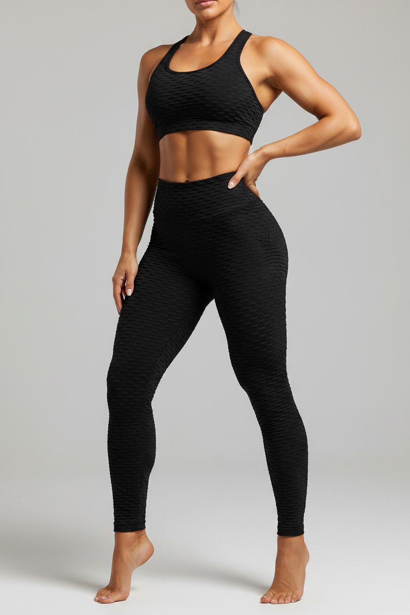 Black scrunch butt lifting leggings